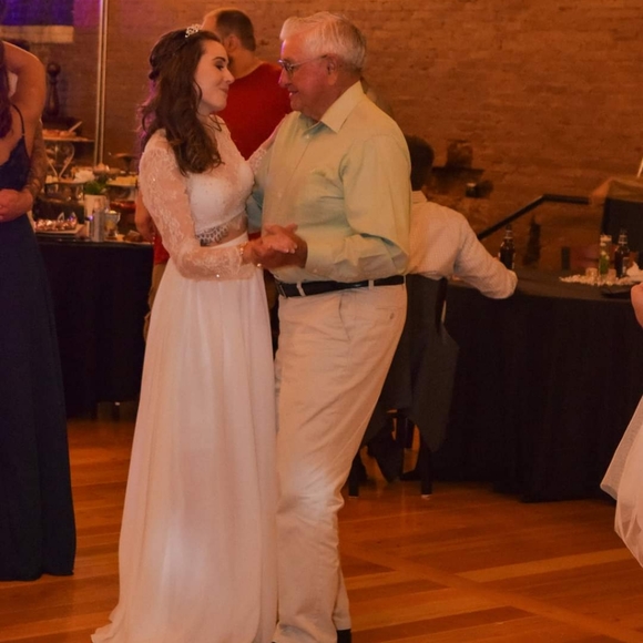 2 Piece Lace Wedding Dress - Picture 5 of 6